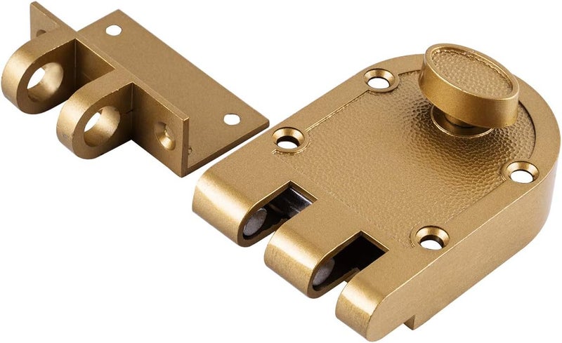 SUMBIN Guard Security Heavy Jimmy Proof Deadbolt,Door Lock Single Cylinder for Entry Door Gold Finish - Image 3